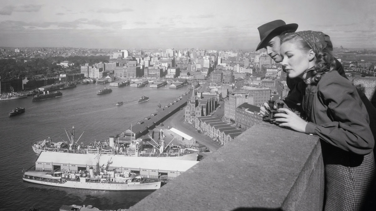 Max Dupain's shot from the Pylon Lookout in 1938 - note the Sydney skyline Max Dupain's shot from the Pylon Lookout in 1938 - note the Sydney skyline